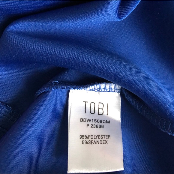 Tobi  Play It Right Cobalt Blue Dress w/Pockets XS - Picture 9 of 11